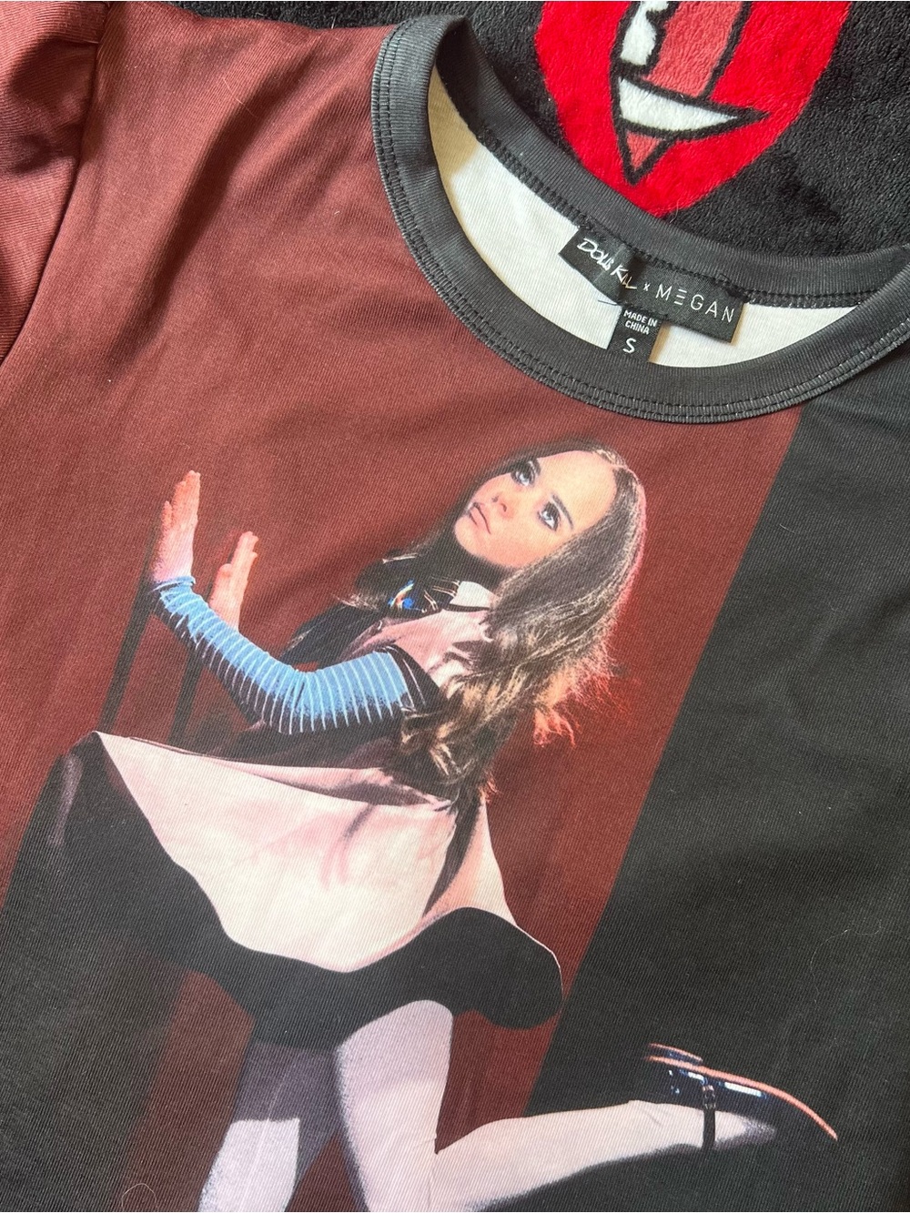 Megan x Dolls Kill - Viral Sensation Baby Tee - Picture 3 of 5